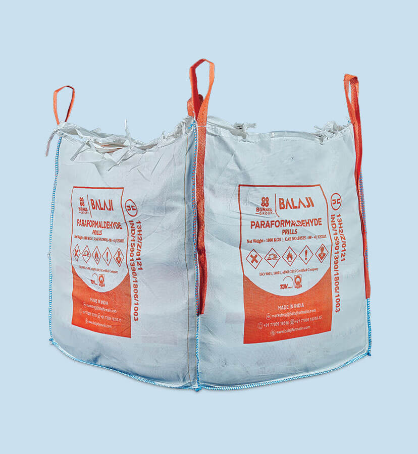Paraformaldehyde white and orange bulk bag of 1000kg
